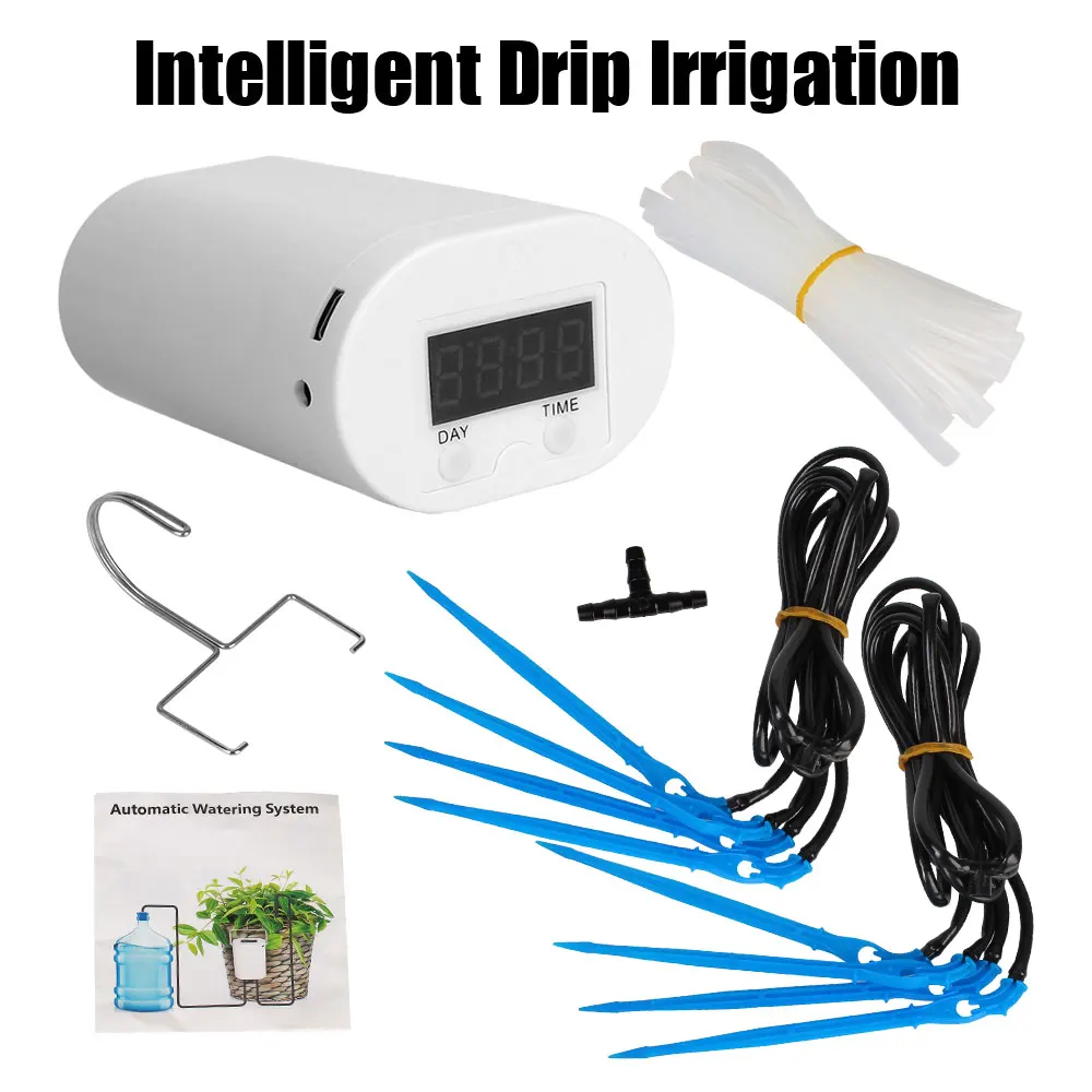 Automatic Watering Pump Controller 8/4/2 Head Drip Irrigation Device Pump Timer System Outdoor Flower Plant Home Sprinkler