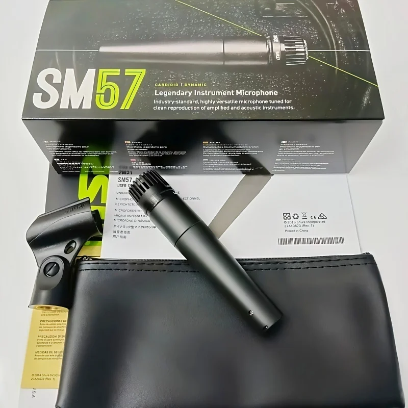 

Metal SM57s Cardioid Dynamic Microphone For Stage Singing Professional Wired Microphone for Karaoke BBOX Recording Vocal