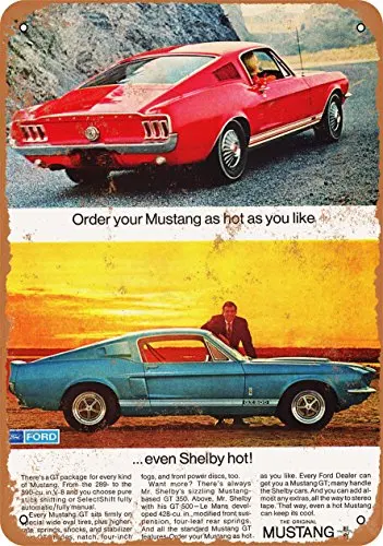 Wall-Color  Metal Sign - 1967  Shelby GT500 - Vintage Look