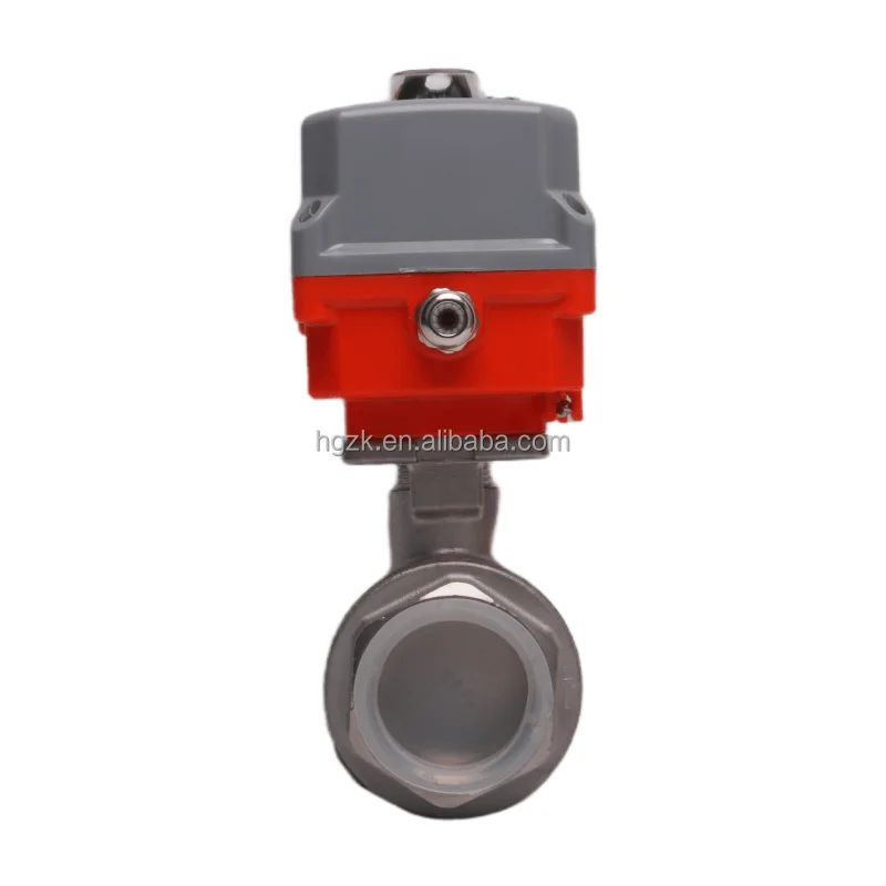 مشغل صمام الكرة الكهربائية أمازون نموذج جديد ساخن 2 طريقة SS 304 316 مشغل صمام كروي كهربائي من الفولاذ المقاوم للصدأ