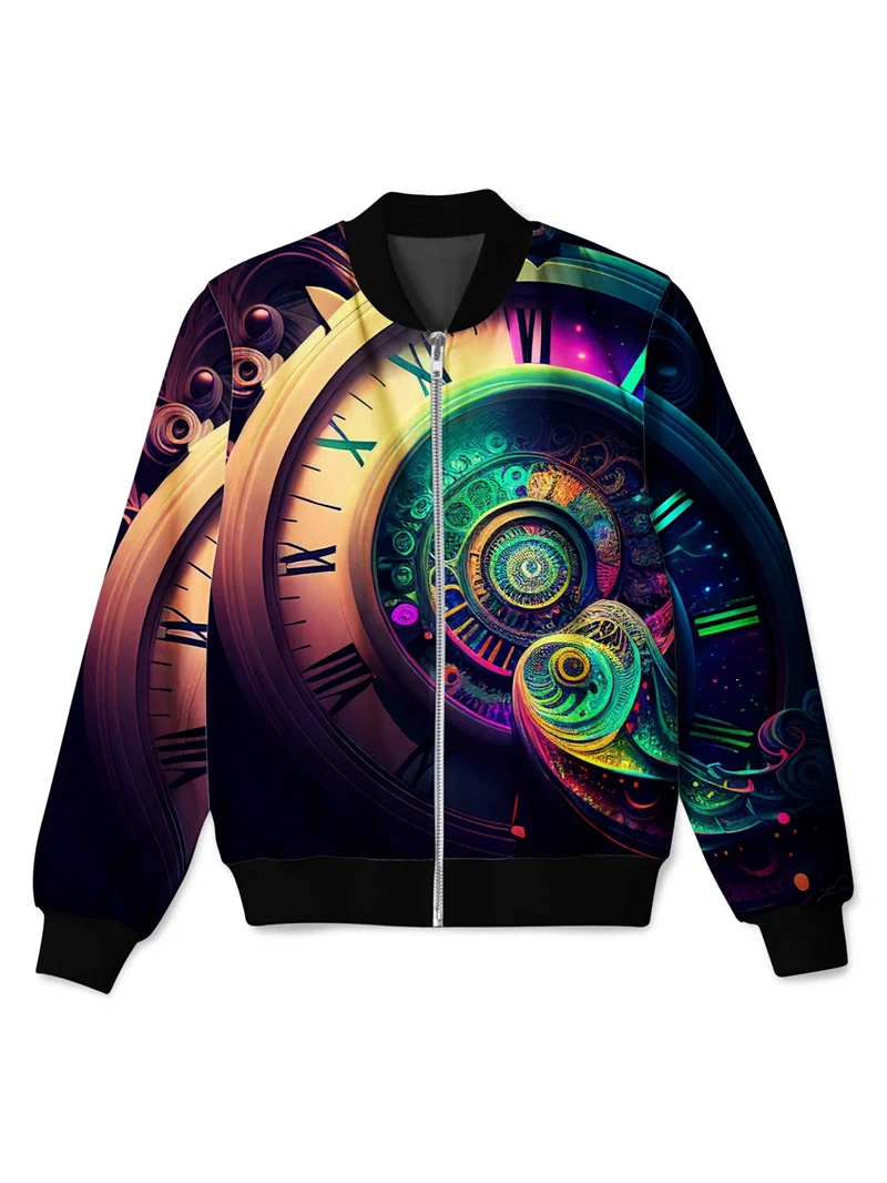 

Colours Animel 3d Printed Men's Jacket Casual Fashion Sweatshirts Long Seleve Zipper Coat Black Theme Streetwear Baggy Jacket