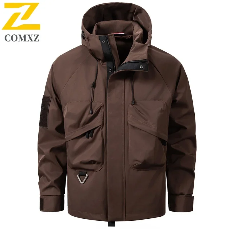 

Men's Charge Jacket Spring and Autumn New Windproof Waterproof Breathable Hooded Jacket Outdoor Camping and Hiking Windbreaker