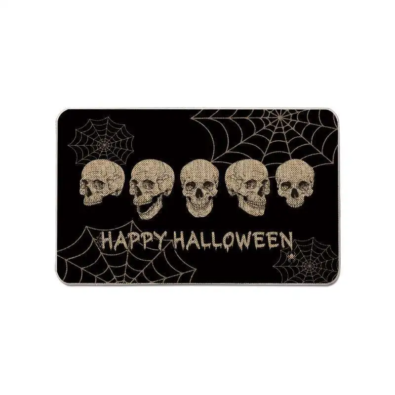 Skull Doormat Funny Halloween Skull Welcome Door Mat,Living Room Kitchen Floor Mat Home Halloween Indoor Outdoor Decoration, image 8