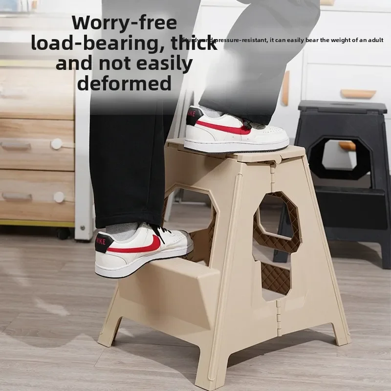 Foldable Two Step Ladder Step Stool Portable Outdoor Camping Multipurpose Ladder Step Stool Household Two-step Staircase