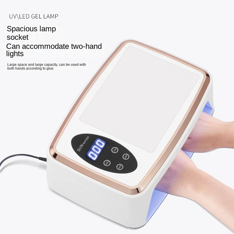 380W Nail Dryer 90 Leds Nail Dryer UV Lamp For Curing All Gel Nail Polish Motion Sensing Manicure Pedicure