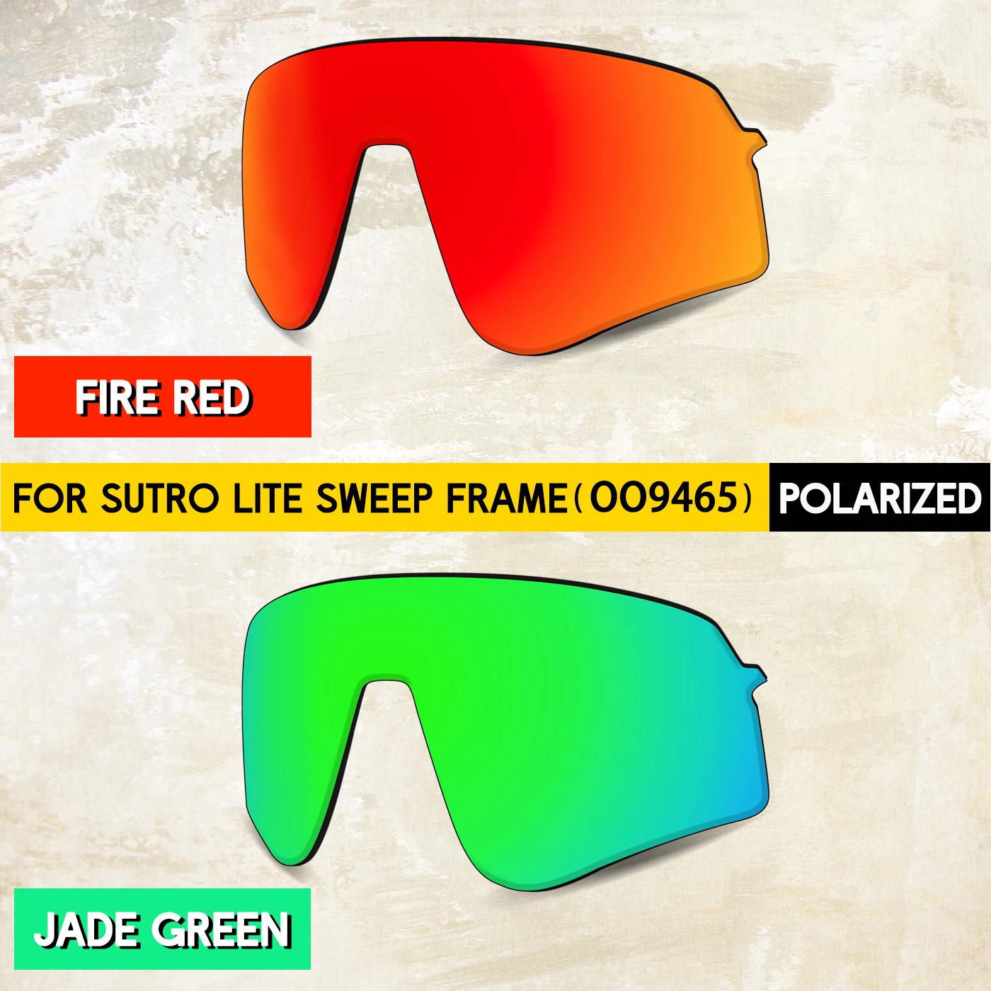 

Комплект из 2 поляризованных сменных линз с защитой от царапин для Oakley Sutro Lite Sweep OO9465 - 100% защита от УФ-излучения