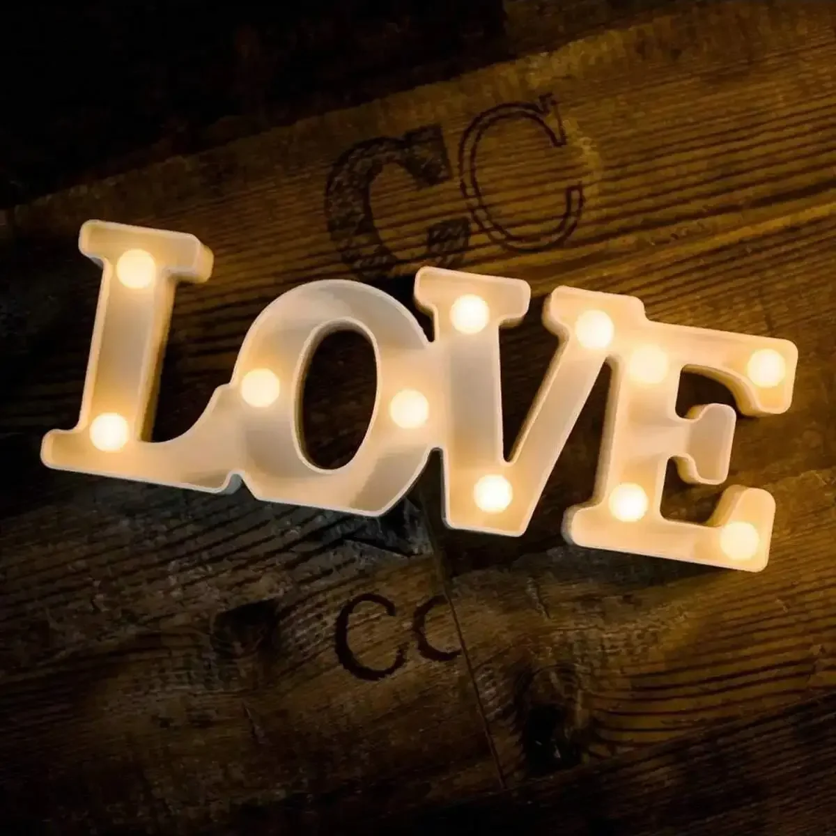 

LED ‘LOVE’ Light Sign Valentine'S Day Marquee Letter Sign Battery Operated Valentine Day Home Office Decor Centerpiece