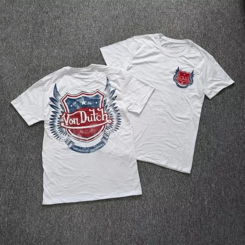 Von Divine Roller Logo Dutch Graphic T-Shirt Cotton Men Women Streetwear Tee