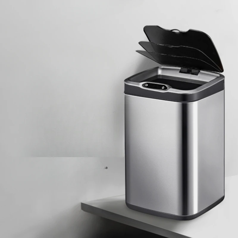 

Induction garbage bin, household covered toilet, bathroom, intelligent kitchen, living room, automatic stainless steel high-end