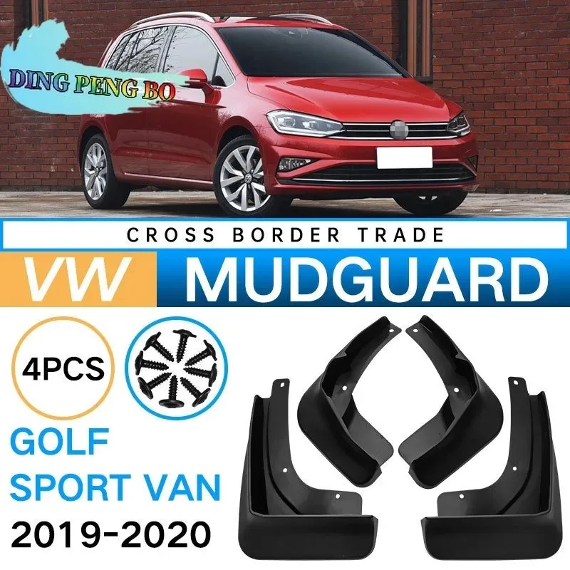 

For VW Golf Sport Van 2019-2020 Mud Flaps Tire Splash Guards Black 4PCS Set Exterior Car Accessories Fender Protector Perfect