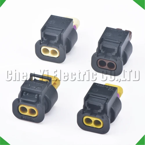 Imagen 2 del producto Conector impermeable automático de 2 pines, enchufe de inyector, válvula solenoide VVT, enchufe de árbol de levas 4H 0973702   4F 0973202   07P 973702 Un 07P 973702   Para VW