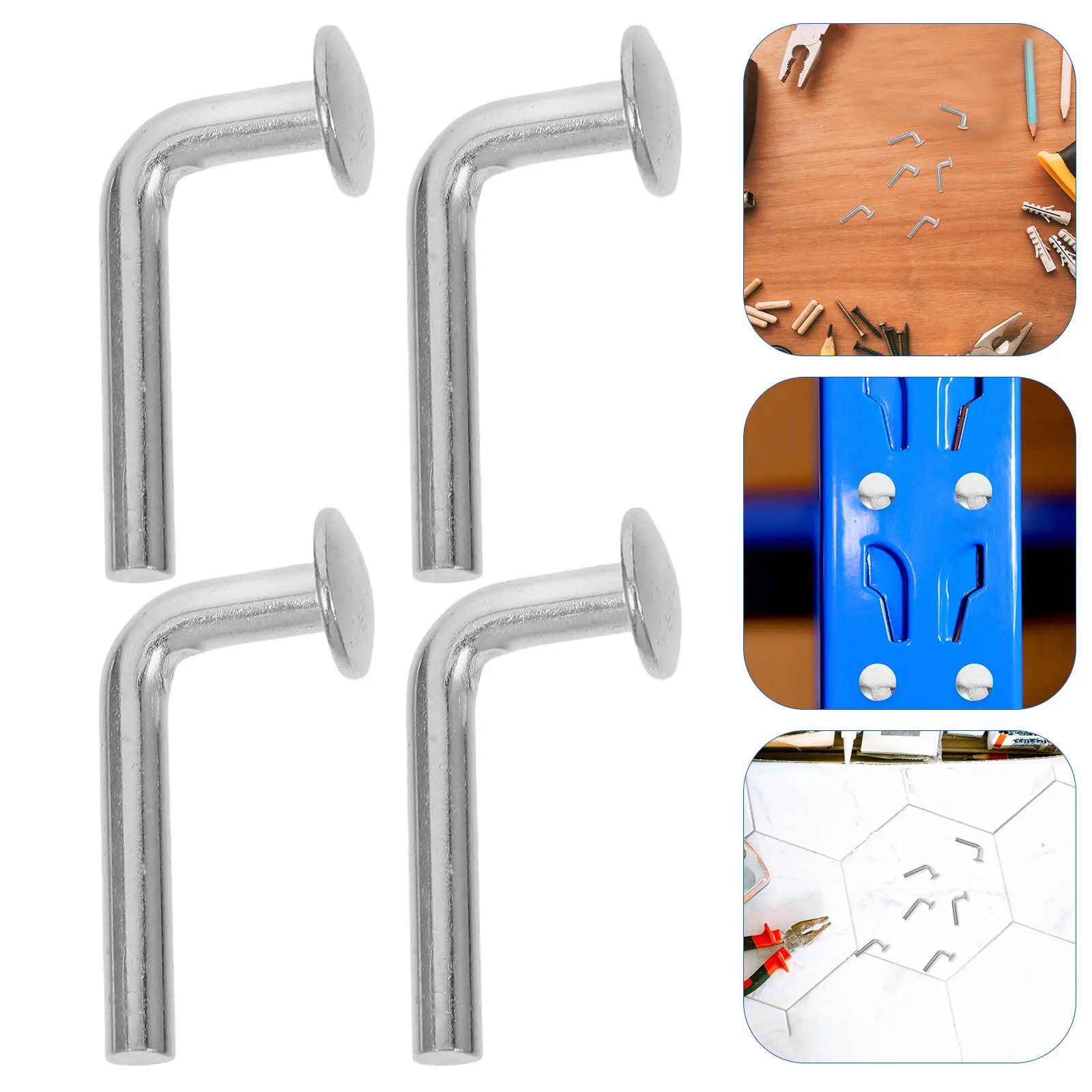 

200Pcs L-Shaped Pallet Rack Drop Pins Heavy Duty Carbon Steel Universal Shelving Safety Pins for Warehouse Racking Cross Beam