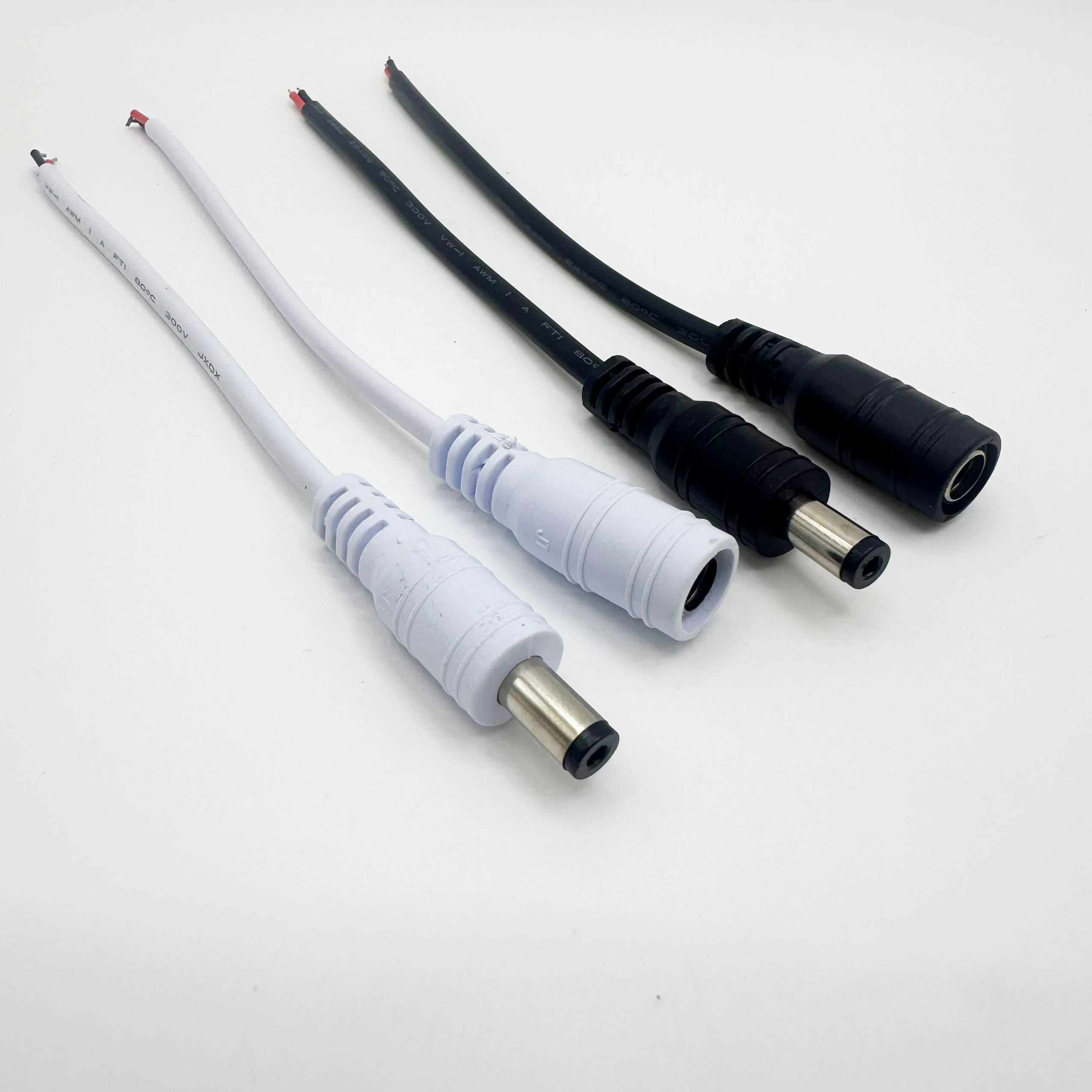 White black DC male or Female extend power supply Cable 5.5x2.1mm Plug Wire 22awg Connector For 3528 5630 5050 LED Strip Light