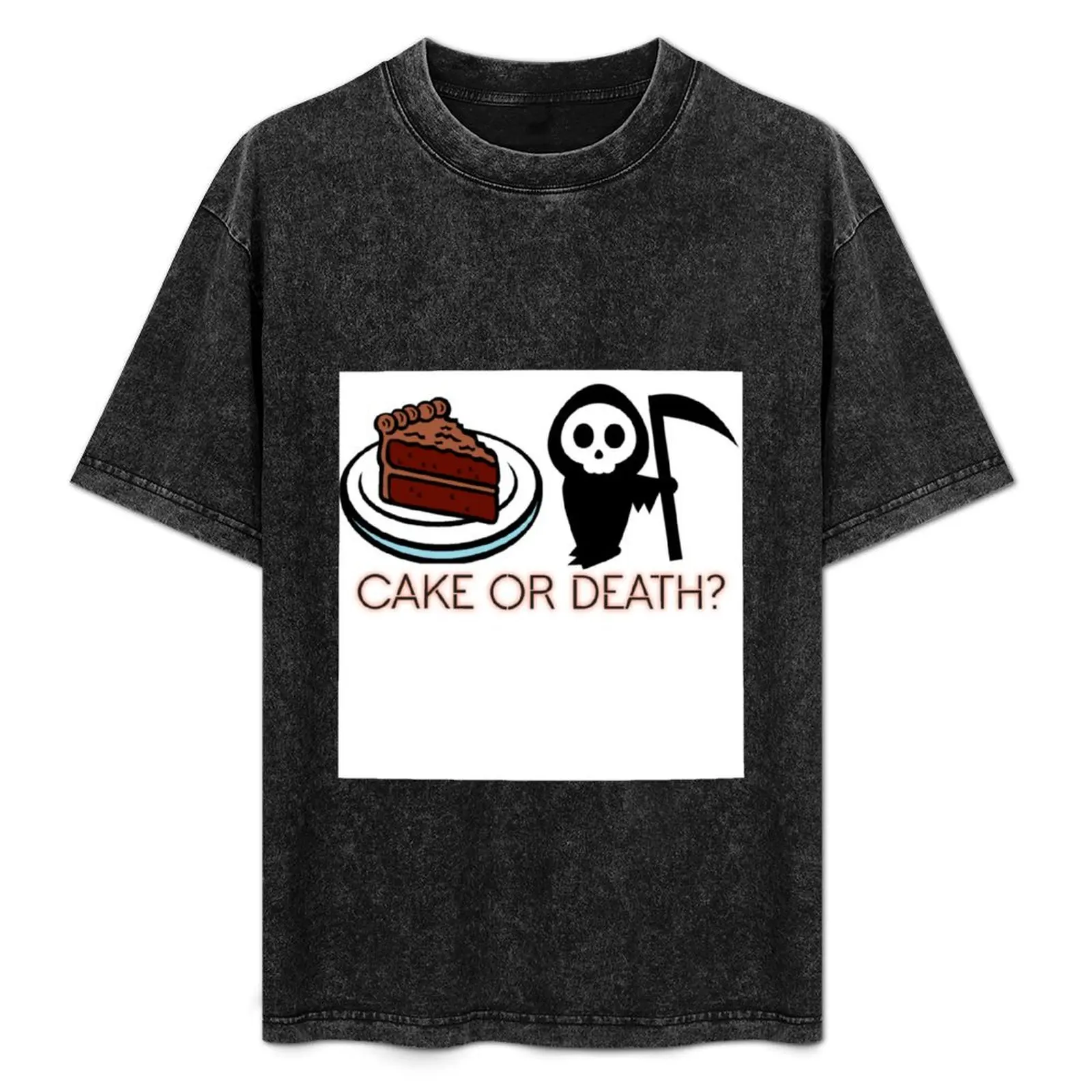 

Футболка Cake or Death, повседневная футболка больших размеров