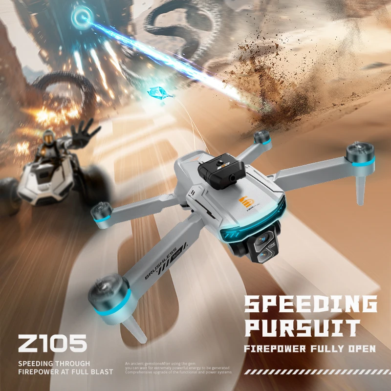 Novo z105 drone 1080p câmera hd fluxo óptico 5g wifi fotografia aérea profissional sem escova full surround drone quadcopter brinquedo