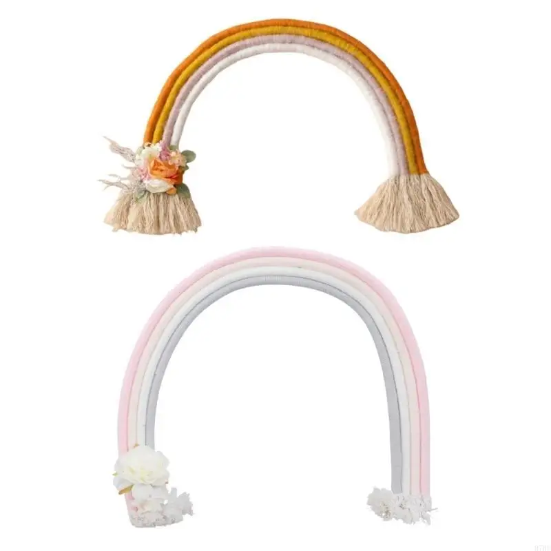 97BE Baby Photoshoot Props Playroom Nursery Room Decoration Infant Photography Props Rainbow Decoration Rainbows Photo Props