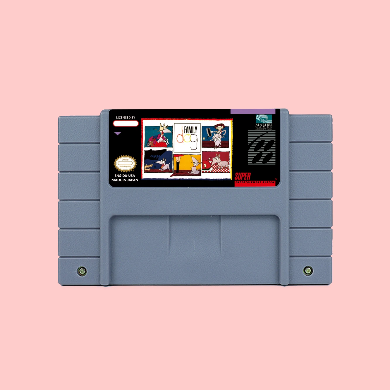 

Картридж Family Dog Action Game для SNES 16bit NTSC PAL США, евро, игровые консоли
