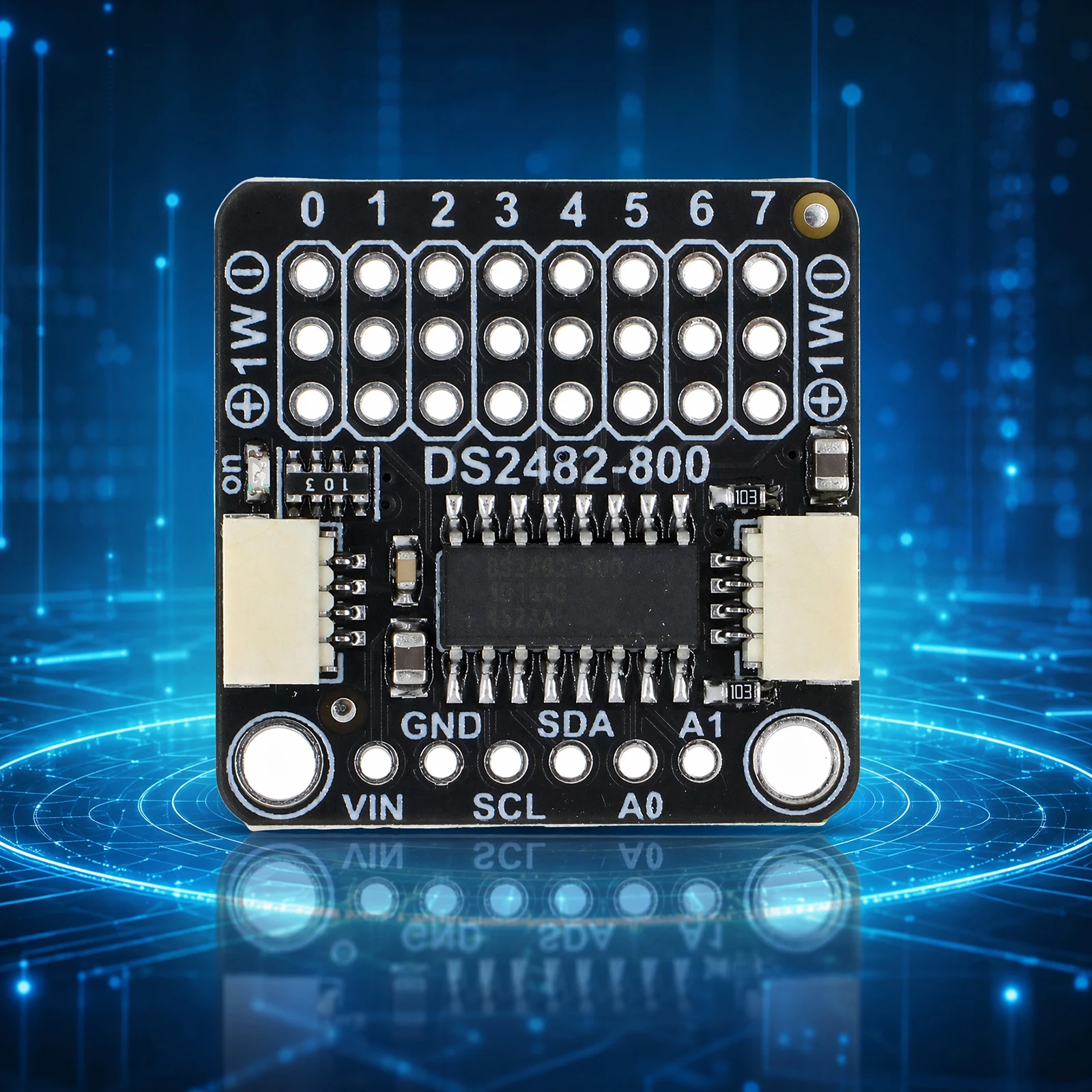 DS2482S-800 I2C 1-Wire Adapter Module 8-Channel STEMMA QT Qwiic 3.0V-5.5V for CircuitPython