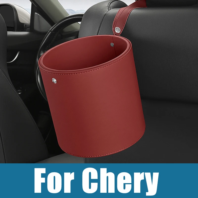 

For Chery Tiggo 7 8 Pro Plus Tiggo 2 3X 4 5X Tiggo7 Tiggo8 Max 2016-2021 2022 2023 Car Circular Trash Can Garbage Sundries Bin