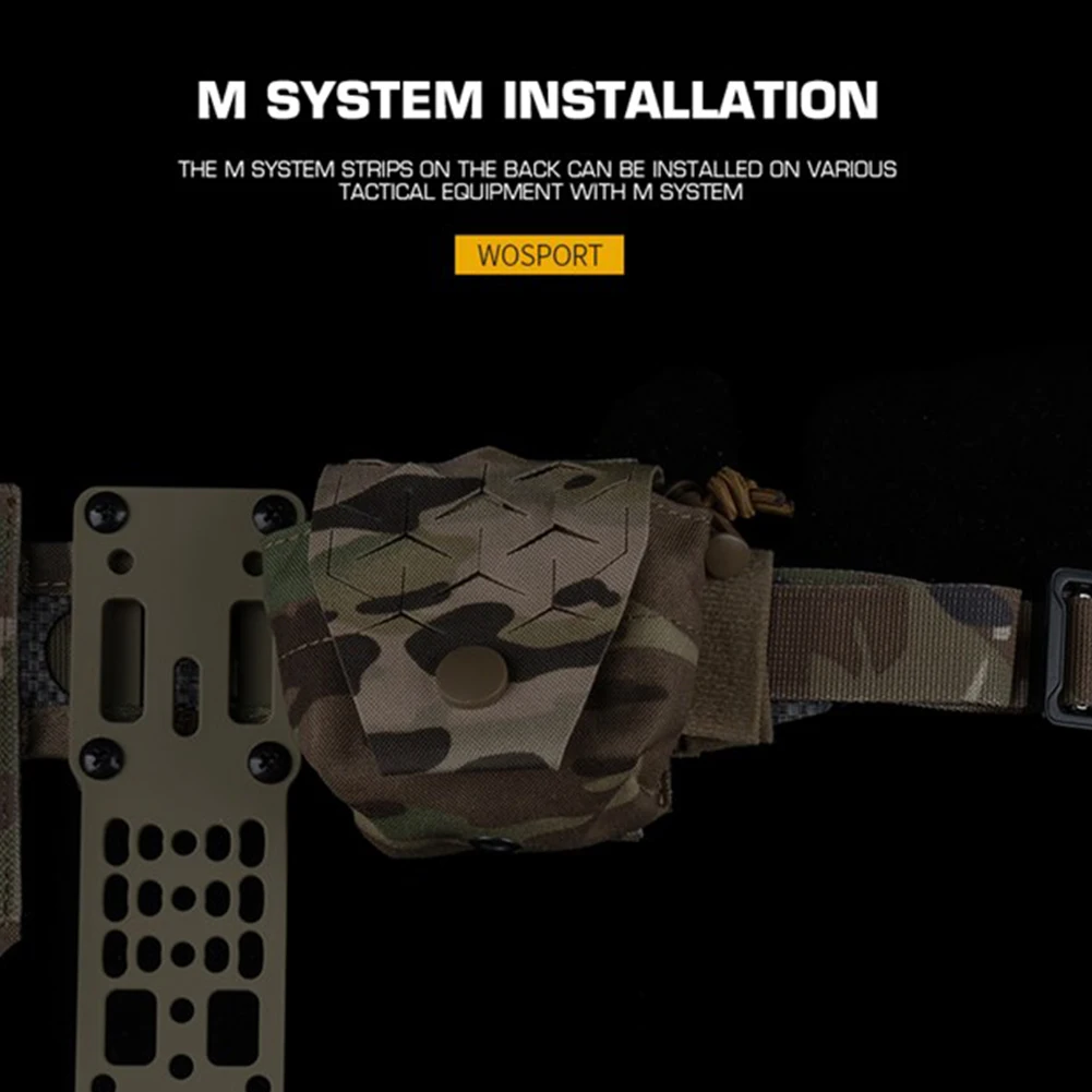 Custodia per walkie-talkie Borsa multiuso per archiviazione Molle Marsupio leggero per walkie-talkie a sgancio rapido per la caccia softair