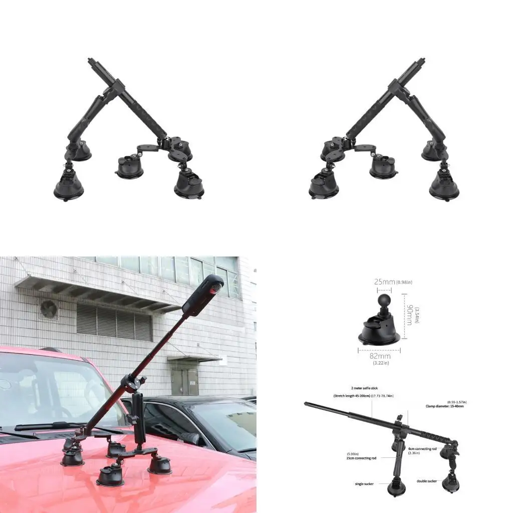 Professional Camera Mount Adapter Suction Cup and Invisible Selfie Replace D2RC