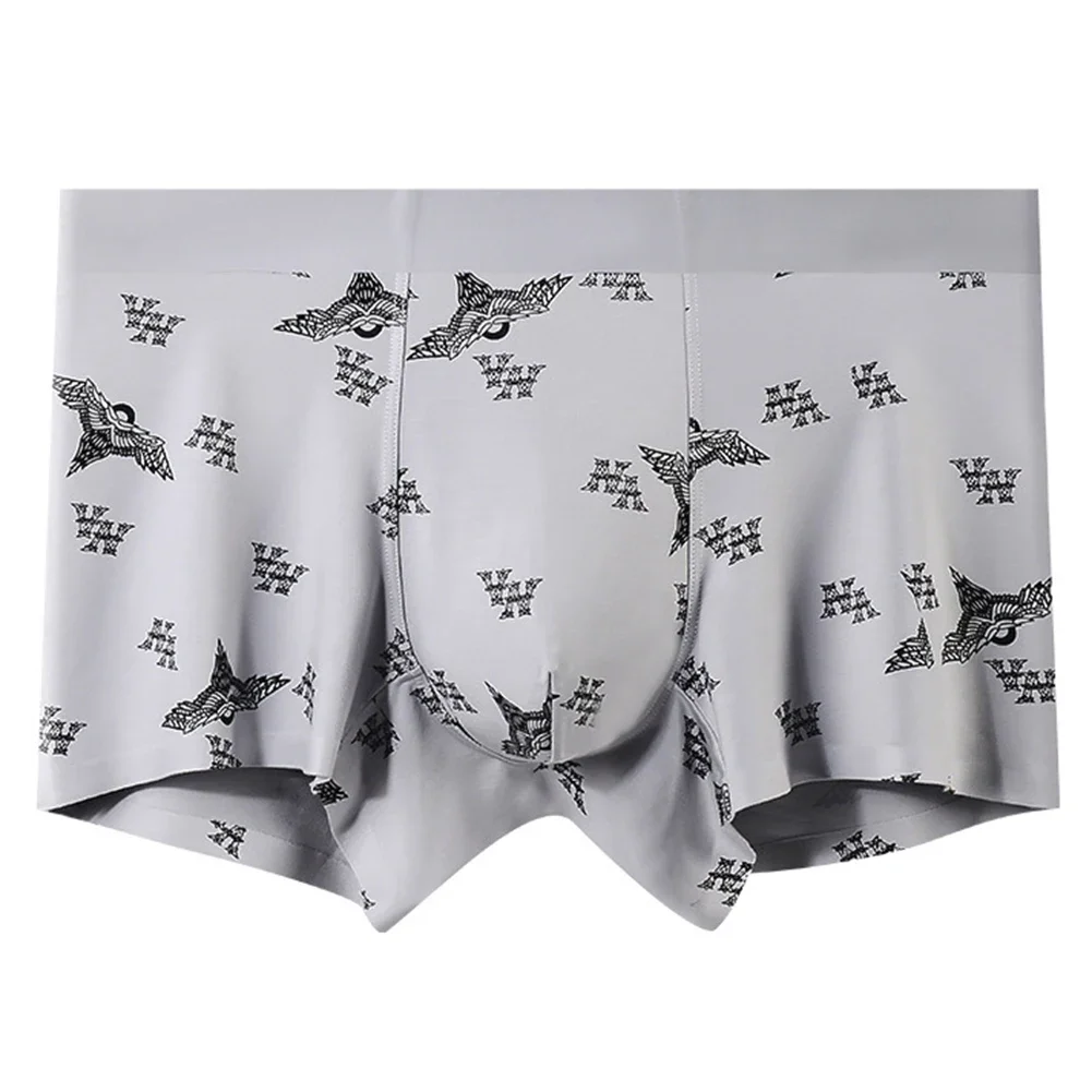 ملابس داخلية رجالي مطبوعة بدون خياطة قابلة للتنفس، مريحة ومتعددة الألوان