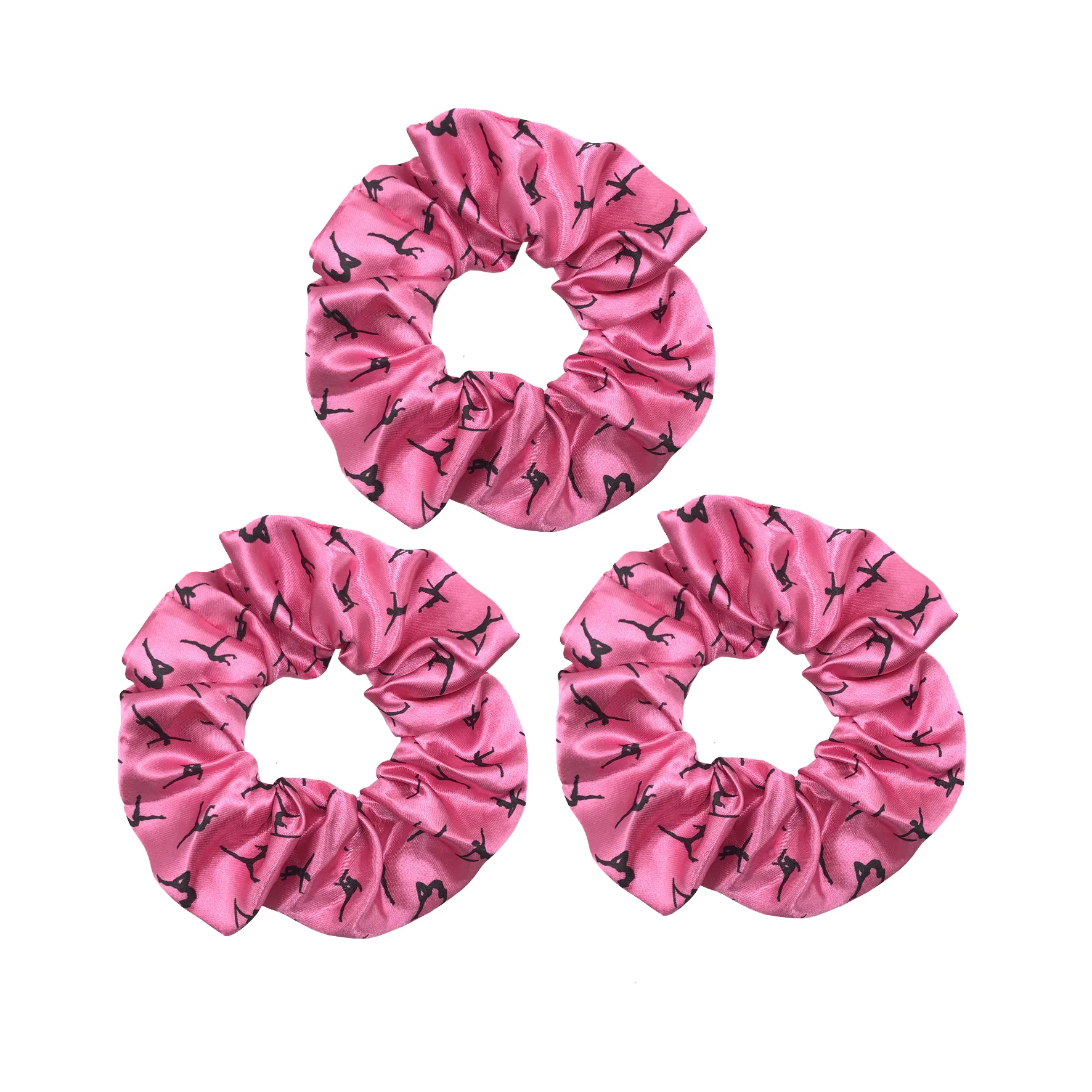 5 Stücke/20 Stücke Gymnastik Tanz Druck Scrunchies Haargummi Hohe Elastizität Elastisches Haarband Pferdeschwanzhalter Frauen Haarschmuck – Detail 13