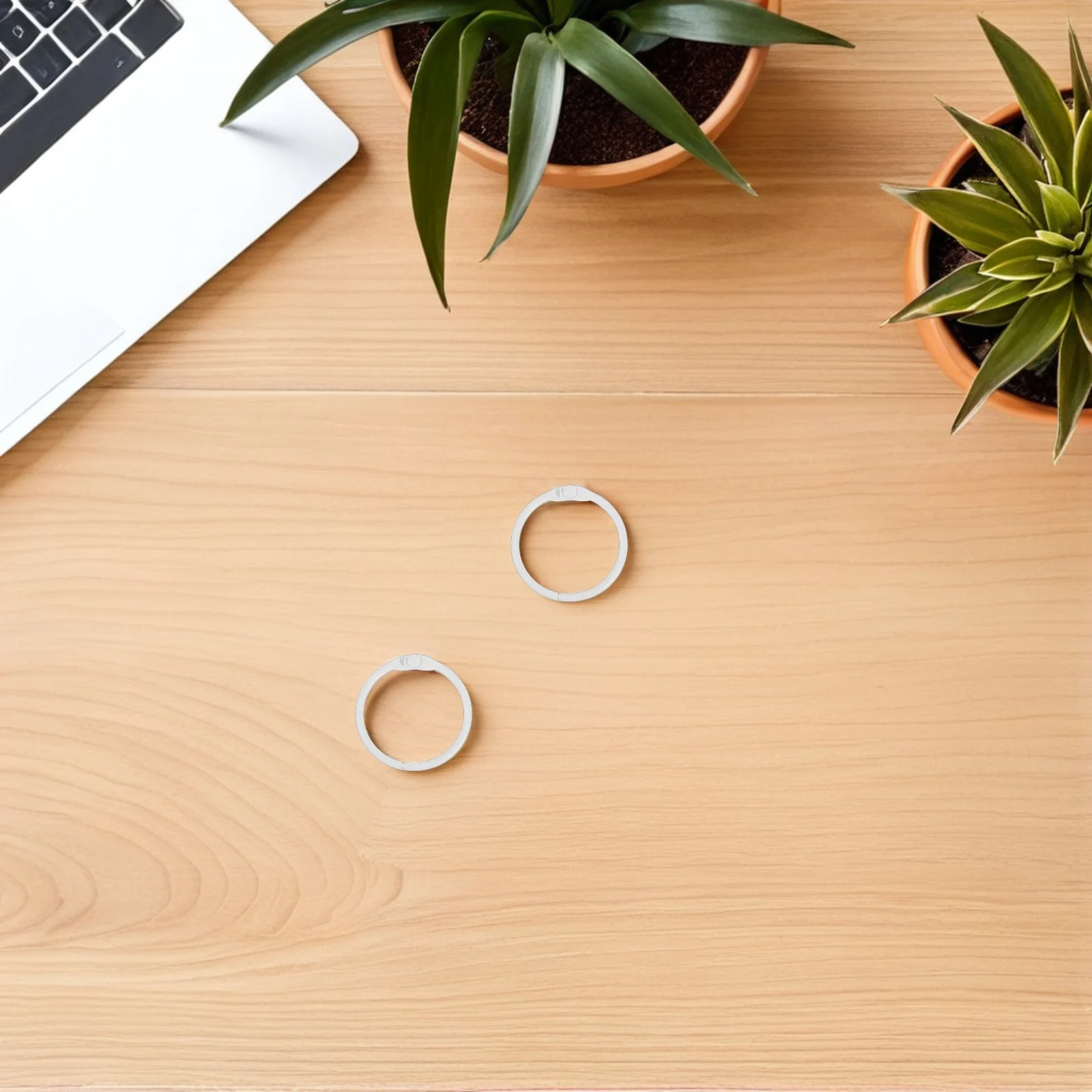 

60pcs Metal Binder Rings 25Mm Loose Leaf Book Binding Clips For Flash Cards Scrapbook Index Card Album Key Chain Holder Hinged