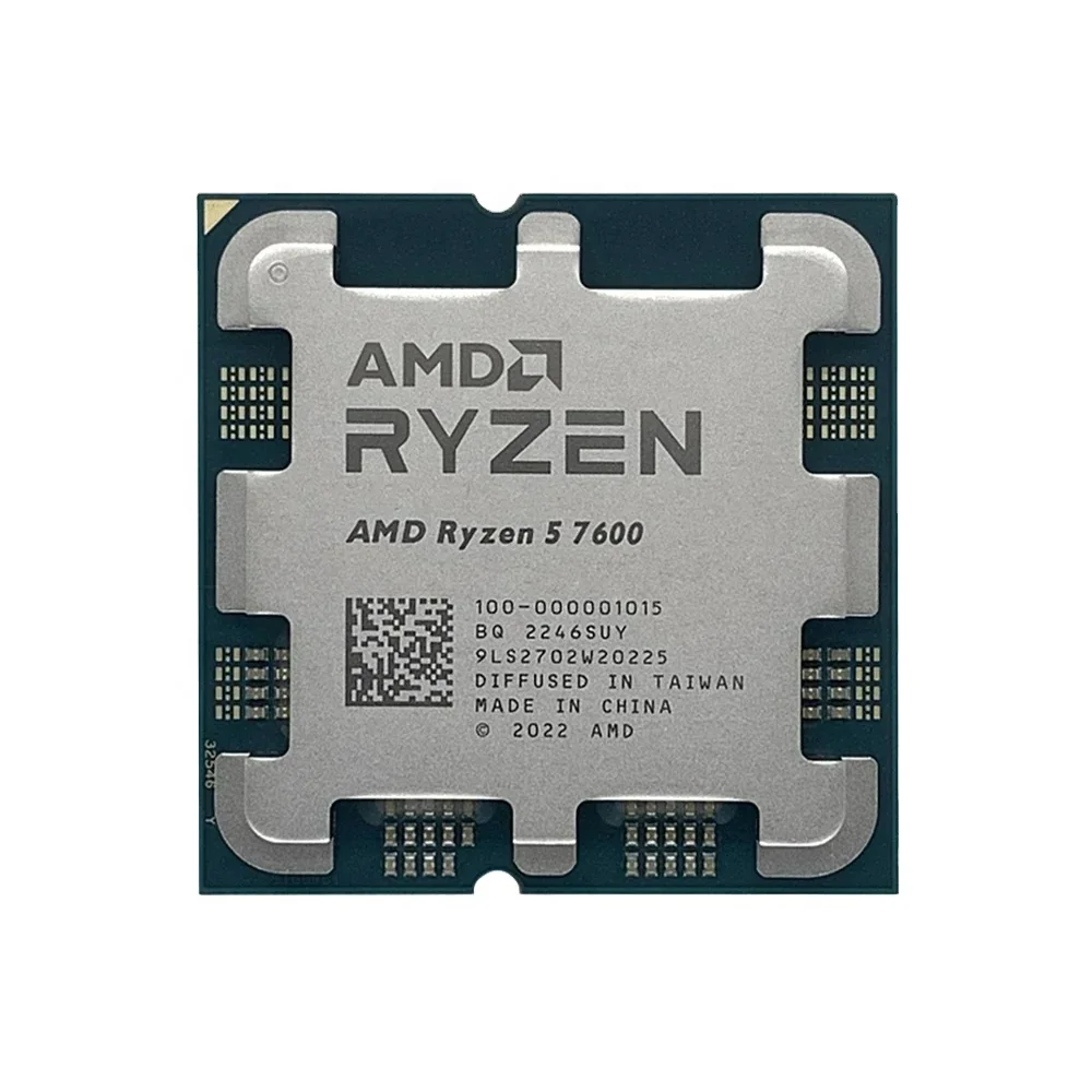 

New Cpu Tray Ryzen 5 7500F 5600G 5600X 5600 5500 4500 3600 PC Gaming Computer Processor R5 AMD Ryzen 5 7600