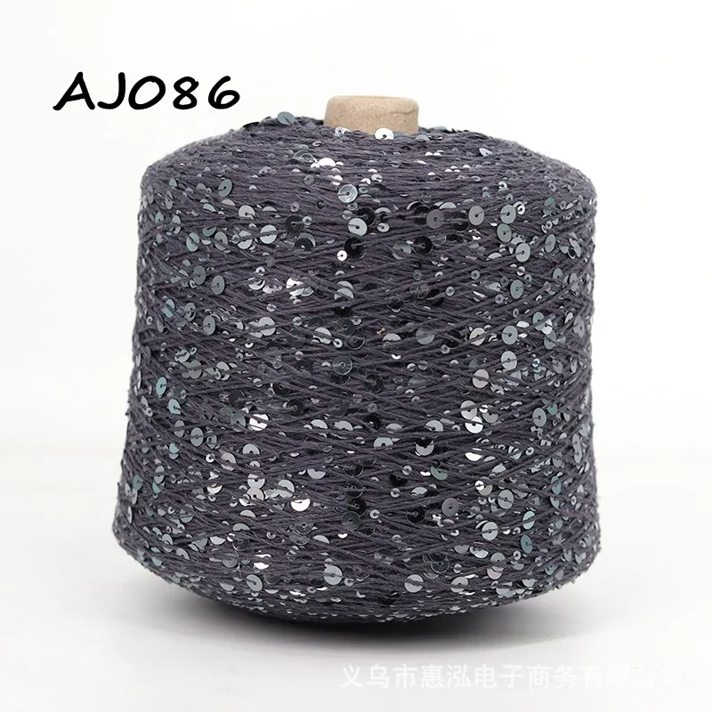 50G Golden Sequin Yarn for Knitting Craft Projects