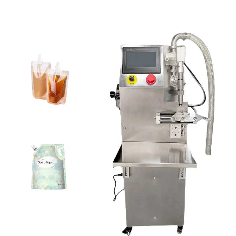 Ketchup Liquid Standing Bag Pouch Bag Filling Machine Doypack Fruit Beverages Juice Single Nozzle Spout Pouch Packing Machine