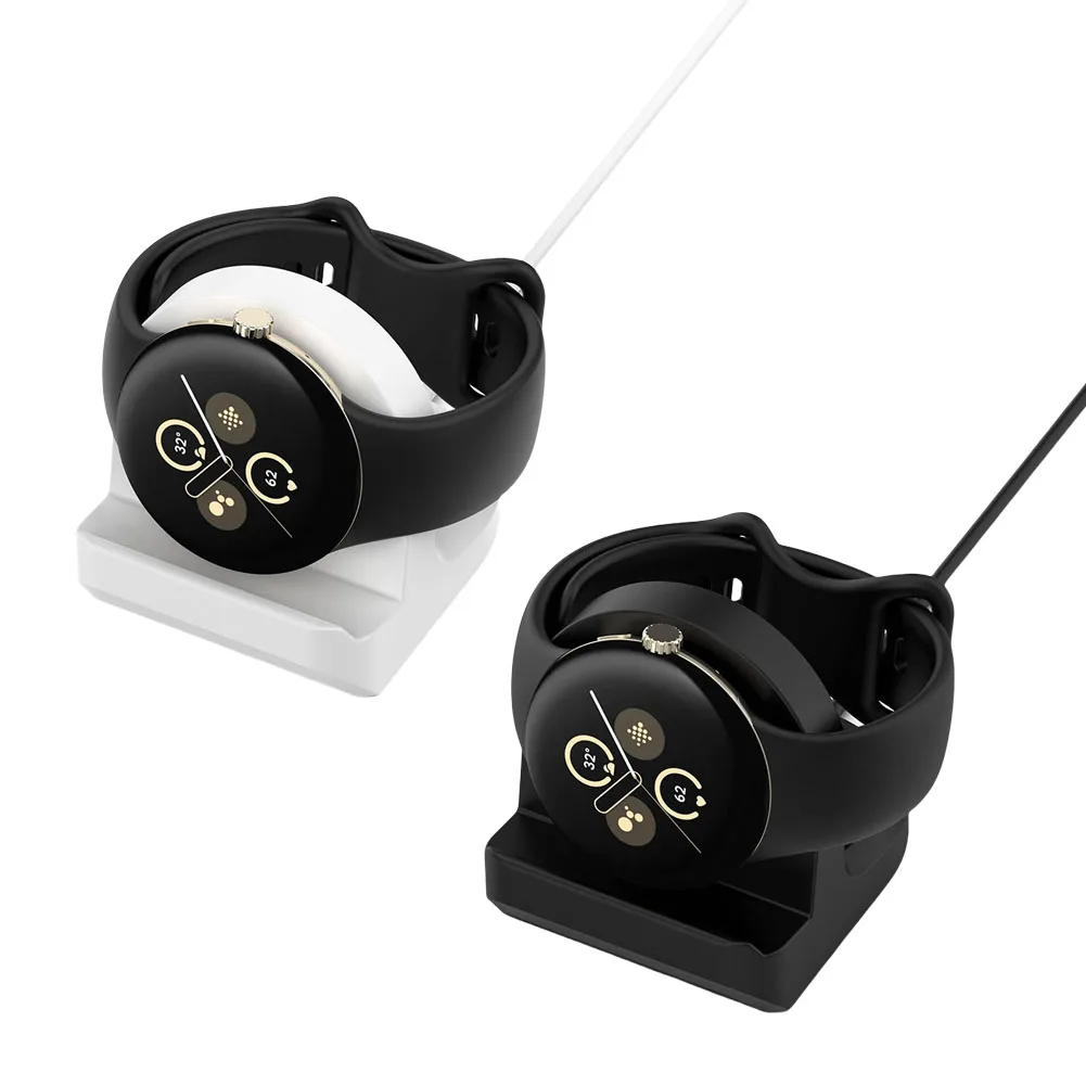 Soporte de cargador de silicona antideslizante soporte de base de carga para Google Pixel Watch 3 41mm 45mm para Google Pixel Watch 2