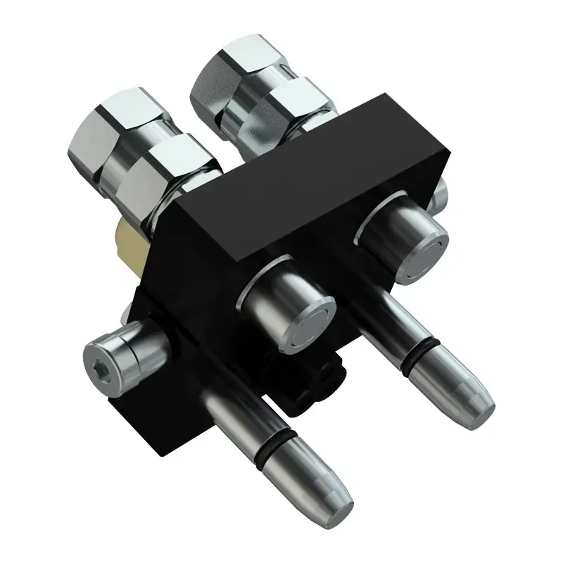 3-Way Lever Hydraulic Multi-Quick Connector Plane Coupling at Residual Pressure