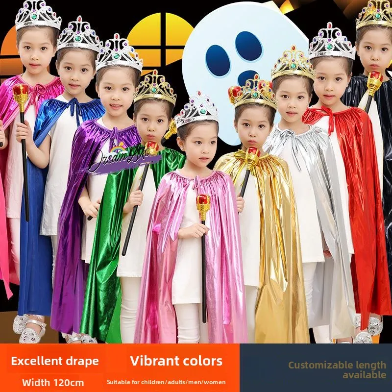 Costume da strega per bambini, mantello da spettacolo teatrale, mantello da principe, per festival di sei uno dei più piccoli