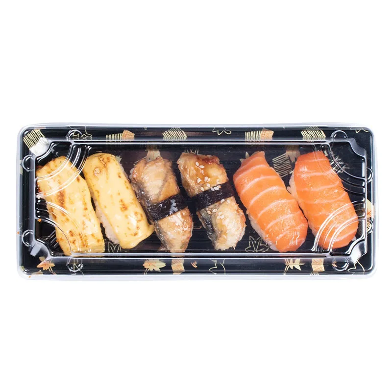 Customized productS01 15%off disposable plastic sushi tray packaging togo box take away cajas packing fast food takeaway deliver