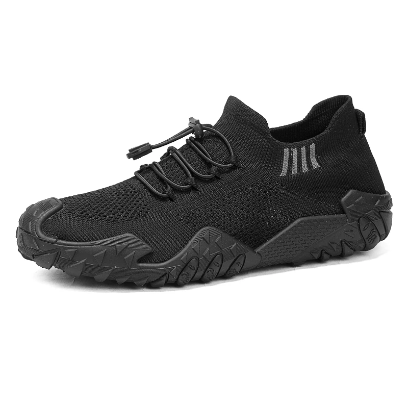 

Men's motorcycle shoes breathable fly woven sports lazy running trend cloth shoes fashionable casual shoes