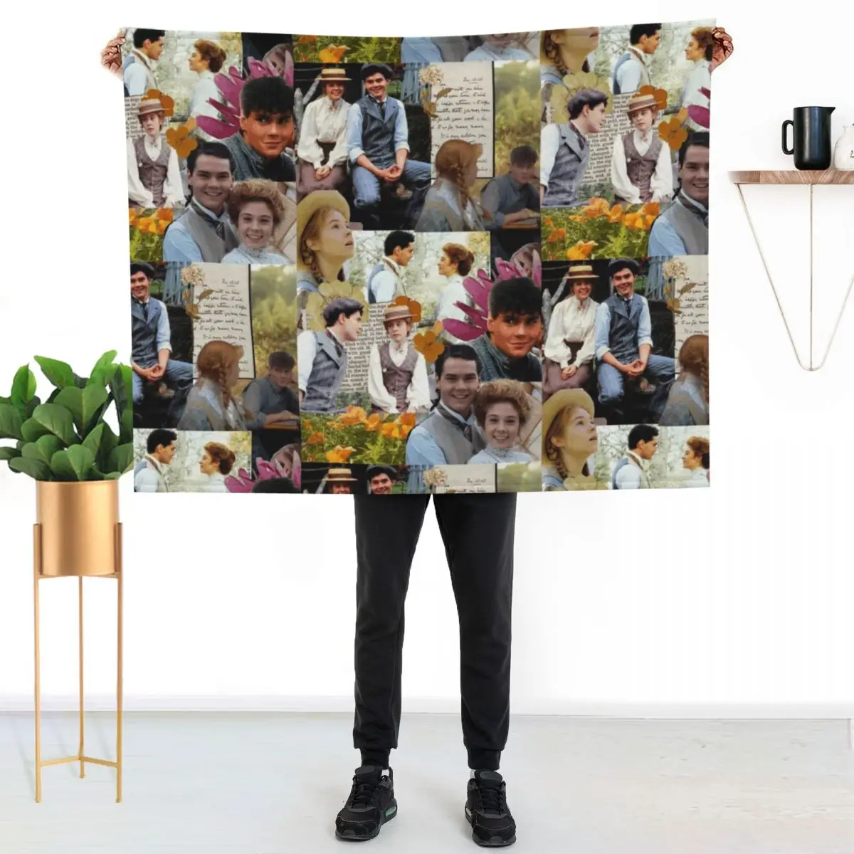 

Anne of Green Gables Collage Throw Blanket Multi Use Warm Blanket for Living Room Bedroom