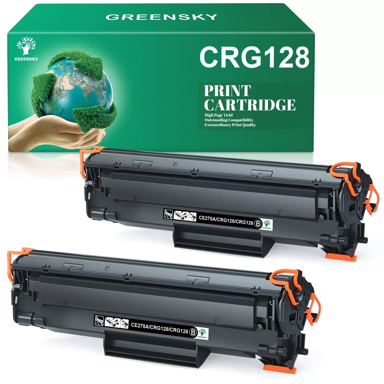 2Pack CRG128 Toner Cartridge For Canon ImageClass D530 D550 MF4770n MF4880dw