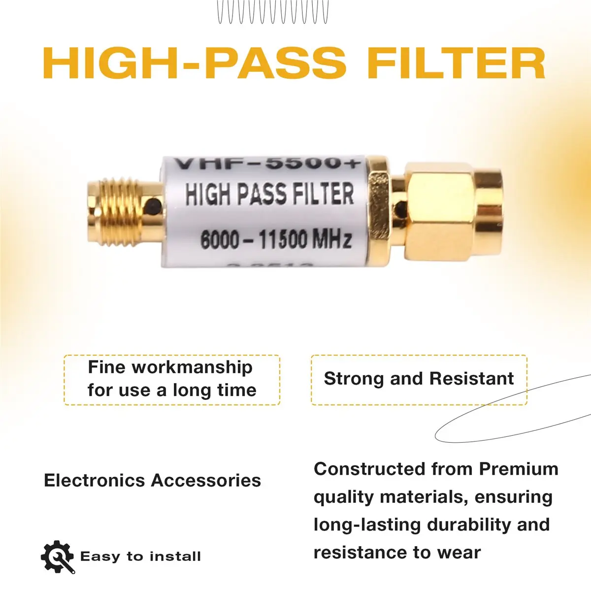 THANKSGIVING DAY High Pass Filter VHF-5500+ 6000-11500MHz Mini Circuits