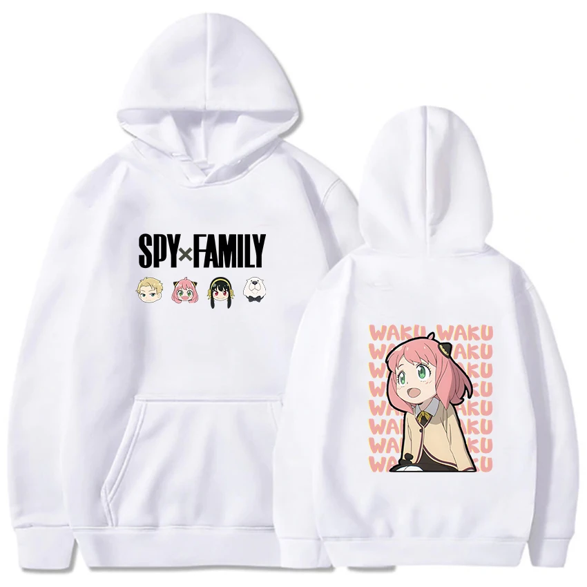 Hot Anime Spy x Family Anya Forger Graphic Print Hooded Men Women Prevalent Hoodies Casual Streetwear Harajuku Unisex Sweatshirt