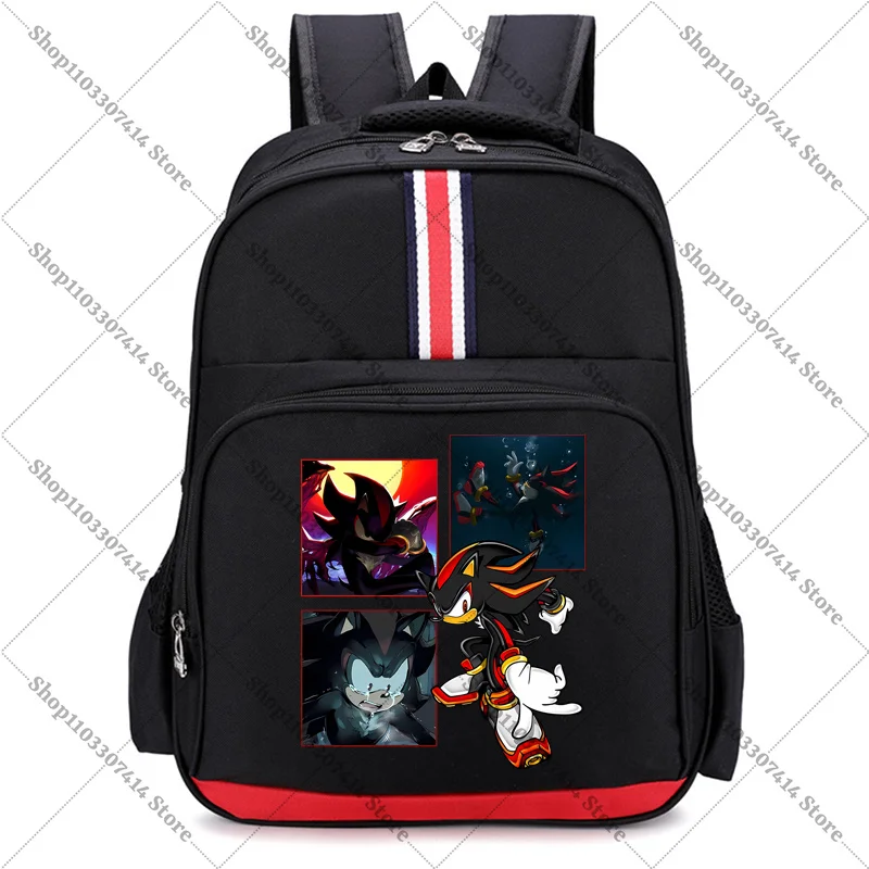 Anime Game Cute Schoolbag Kawaii Stationery Knapsack Student Large Capacity Backpack Cartoon Hedgehog Casual Book Bag Gifts 2026
