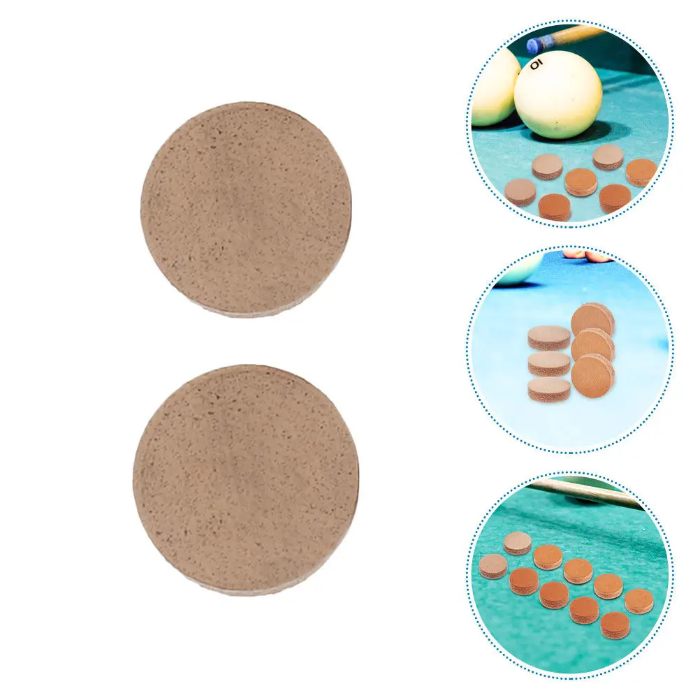 

20Pcs Sturdy Pool Cue Tips for Billiard Cues Replacement Tip Heads Time-Saving Easy Install Compact Portable Cue Stick