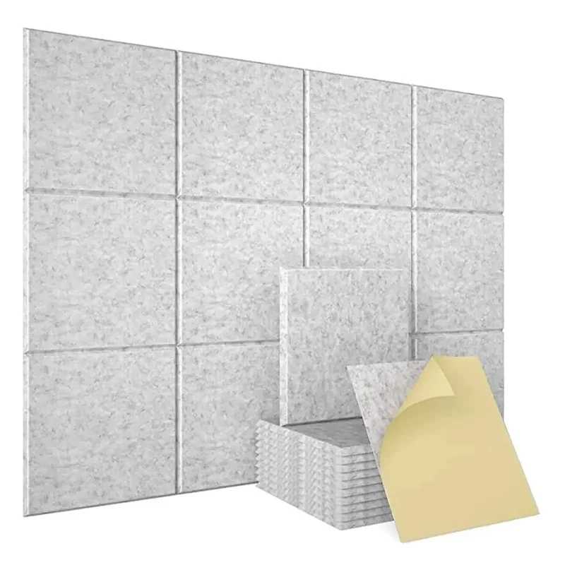 Home Ceiling Decor Corcho Pared Sound Absorption Felt Cork Tile Bulletin Pin Boards Soundproof Acoustic Wall Panel Decorative