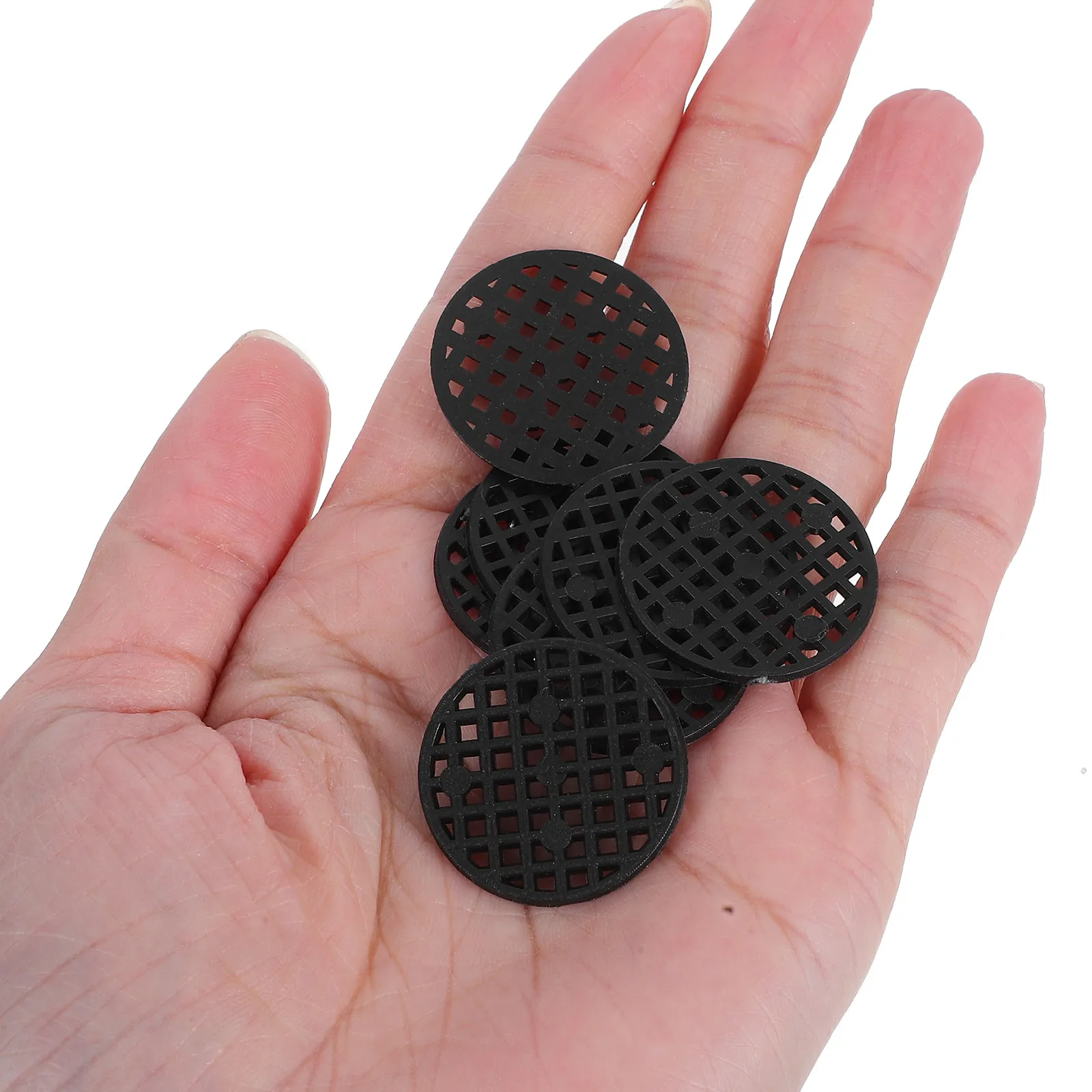 300Pcs Flower Pot Drainage Mesh Pads Reusable Breathable Pot Hole Screen Pad Bonsai Mesh Mat for Indoor Outdoor Gardening Soil