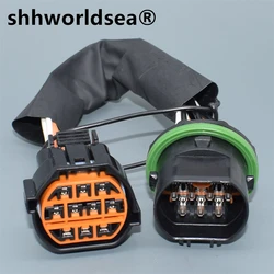 Shhworldsea 10ピンHP066-10021 GL221-10021自動車ヘッドライトアセンブリ配線プラグソケット現代ベルナkia K1 K2 K3 K4