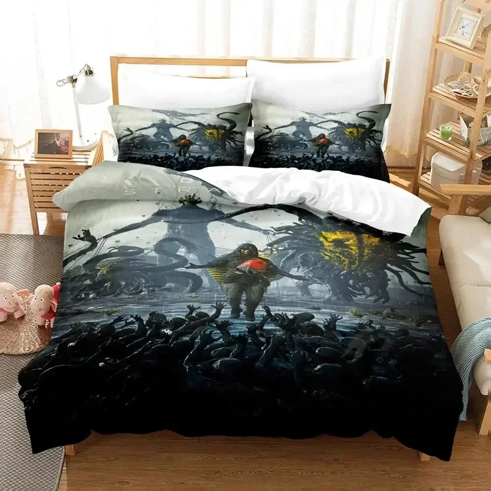 New 3D Print Death Stranding Comfortable Duvet Quilt Cover Pillowcase Bedding Set Children Bedroom Decoration Home Textile
