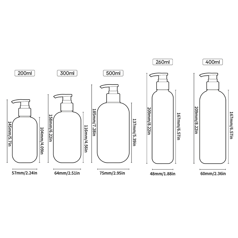 200Ml ~ 500Ml Plastic Shampoo Douchegel Schuimende Zeepdispensers Hervulbare Flessen Flip Cover/Pomp Lotion Flessen