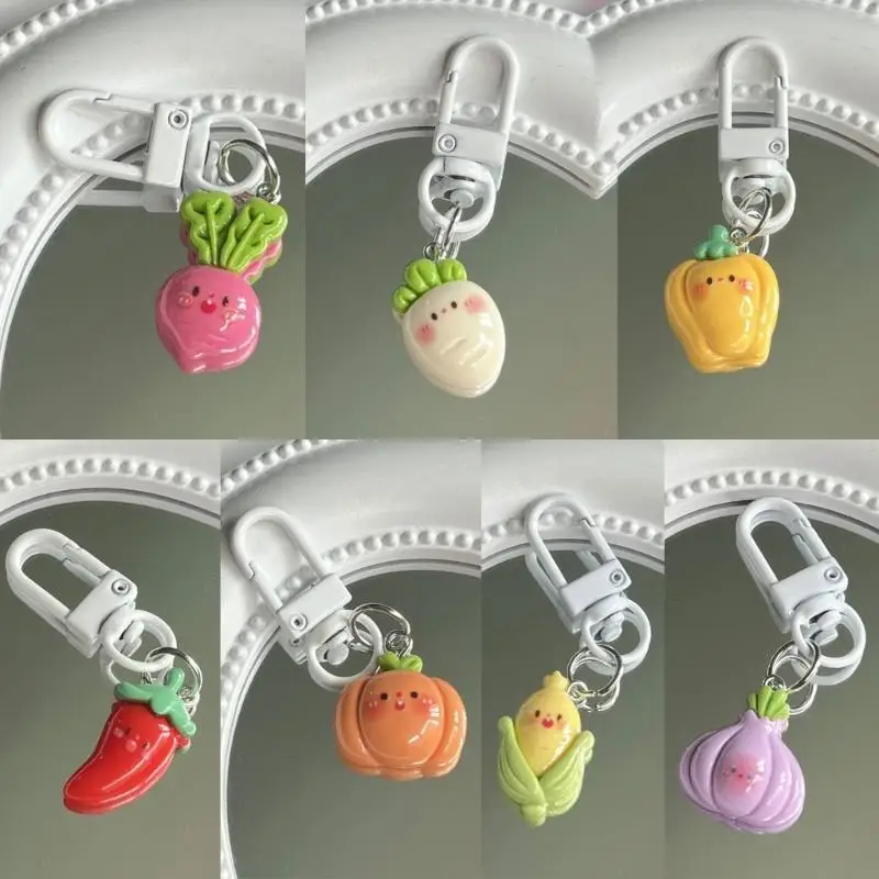 الحلو الكورية أنماط كيرينغ الراتنج الخضار سحر حقيبة الظهر حزام الهاتف هدية #3