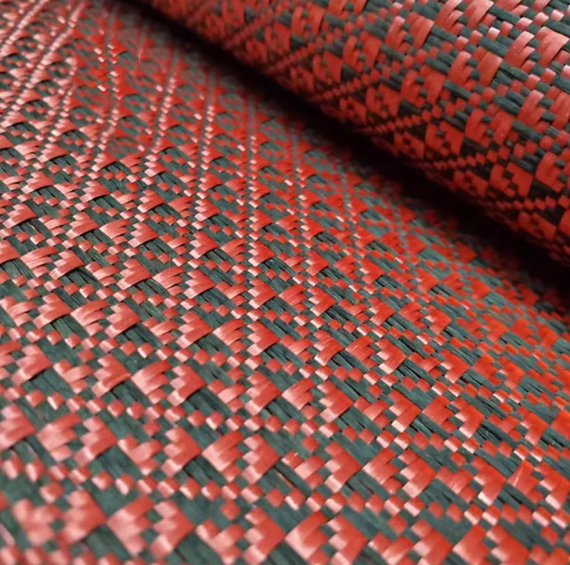 3k 240GSM Thickness 0.32mm Carbon Fiber Cloth Red Kevlar,Jacquard Cloth 3K Carbon Fiber Cloth