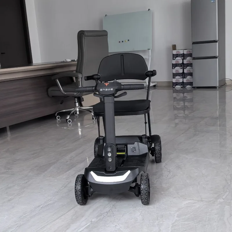 Adult Automatic Folding 4-Wheel Mobility Scooter Disabled Can Be on The Plane Electric Bicycle Comfortable Seat Senior Scooter